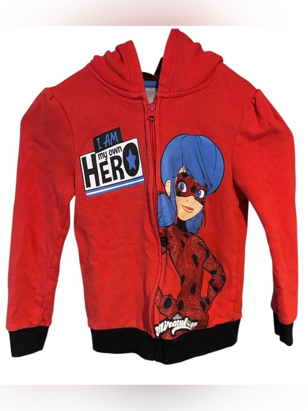 Miraculous Ladybug Zip Hoodie (“I Am My Own Hero”)